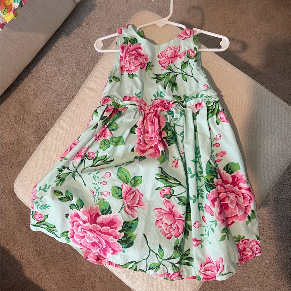 Gymboree Baby Girls Mommy And Me Floral Dress - Time For Tea - Glade Green